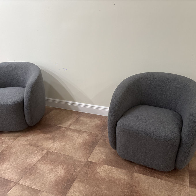 Ivy Bronx Katherline Upholstered Swivel Armchair & Reviews | Wayfair